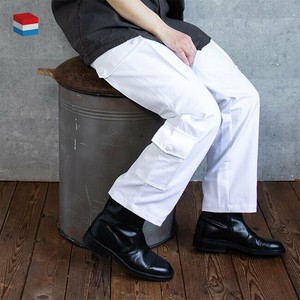 【デッドストック】オランダ コンバットパンツ ホワイト ナイフポケット付