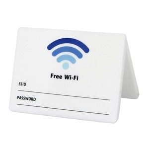 ユニバーサルサイン Wi-Fi案内 SSID・PW 両面 CRT30803