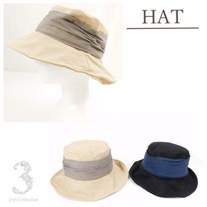 布帛つば広HAT　オシャレ　　小顔効果　UV対策　春夏売れ筋帽子