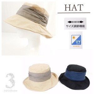 布帛つば広HAT　オシャレ　　小顔効果　UV対策　春夏売れ筋帽子