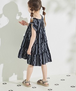 儿童洋装/连衣裙 刺绣 层叠造型 洋装/连衣裙
