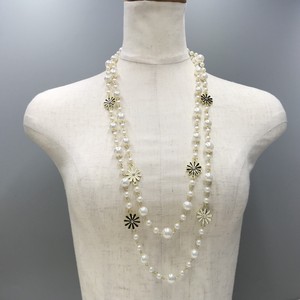 Necklace/Pendant Pearl Necklace Bijoux Long Flowers