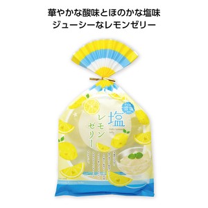 【MT食品】雪塩入りレモンゼリー4個入　夏/健康/柑橘/ヘルシー/お菓子