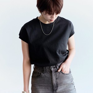 T-shirt Crew Neck T-Shirt High-Neck Sleeveless Tops French Sleeve Short-Sleeve 【2024NEW】