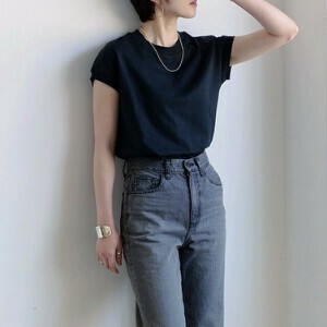T-shirt Crew Neck T-Shirt High-Neck Sleeveless French Sleeve Short Sleeve [2024 NEW]