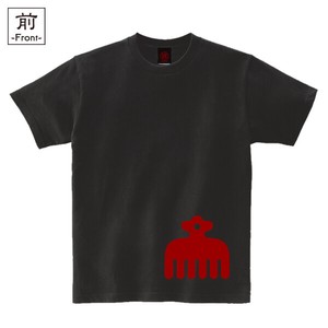 【インバウンド/京都】　メンズ和柄家紋Tシャツ　今川赤鳥紋