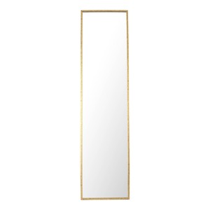 壁掛けミラー レトロ柄　吊りミラー　ウォールミラー　鏡　コンパクト　ゴールド　幅30cmx長さ120cm
