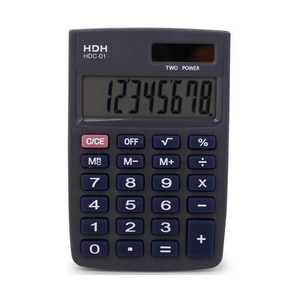 電卓 手帳型 ミニ シンプル コンパクト 8桁【HDC-01】