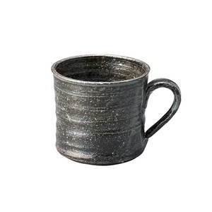 【信楽焼】黒はがね マグカップ（日本製）