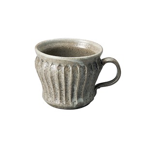 【信楽焼】銀灰彫 マグカップ