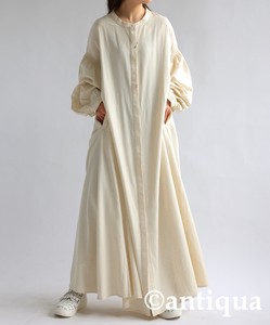 Antiqua Casual Dress Long Sleeves Long One-piece Dress Ladies' NEW