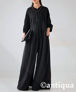 Antiqua Jumpsuit/Romper Plain Color 3/4 Length Sleeve Ladies' NEW