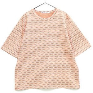 Button Shirt/Blouse Jacquard Half Sleeve T-Shirt Made in Japan