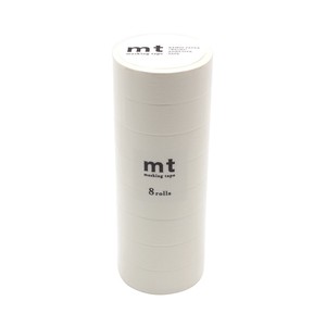mt マスキングテープ 8P マットホワイト 幅15mm×7m 同色8巻パック MT08P208R