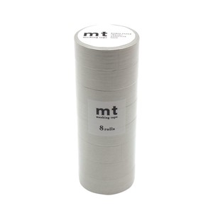 mt マスキングテープ 8P パステルパールグレー 幅15mm×7m 同色8巻パック MT08P497