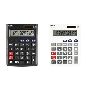 電卓 税計算 12桁 シンプル デスクタイプ【HDC-011】