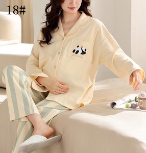 パジャマ 授乳 長袖 上下 2点セット    ゆったり  快適  レディースファッション   BQ3278