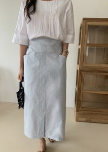 Skirt Stripe Pocket 2024 Spring/Summer