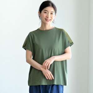 T-shirt Tulle Switching Cut-and-sew Made in Japan