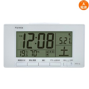 デジタル 時計 電波 カレンダー 曜日 温度 湿度 クロック 置き【HT-034RC】