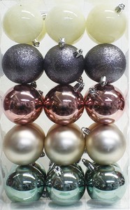 Store Material for Christmas Christmas Ornaments Pale Colors 60mm
