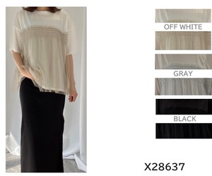 T-shirt Gathered Tulle Layered Tops NEW