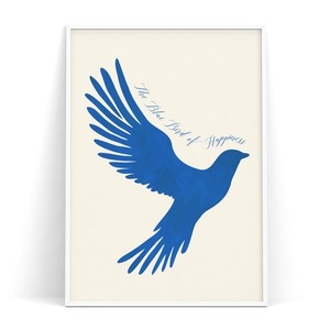 アートポスター【 幸せの青い鳥 】 B3　A2　B2　A1　B1　30×40　40×50　50×70　60×90　ブルーバード