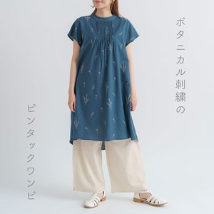 Casual Dress Pintucked Cotton Linen One-piece Dress 【2024NEW】