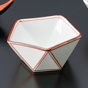 間取赤ダイヤ型珍味(有田焼) 日本製 小付け 小鉢