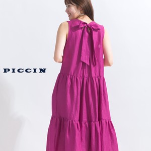 Casual Dress Back Ribbon One-piece Dress 2024 Spring/Summer