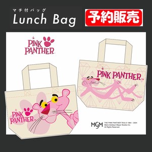 【予約販売】(8月入荷予定) ミニトートバッグ  "ピンクパンサー" (マチ付コットンバッグ）