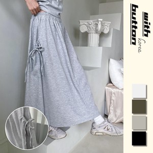 Full-Length Pant Long Skirt Pocket Ladies