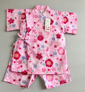 <NEW>日本製つむぎクロス桜柄甚平スーツ