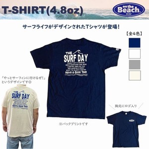 オンザビーチ on the Beach【 Tシャツ / SURF DAY / 4.8オンス 】フルーツオブザルーム 全4色 OTB-T22
