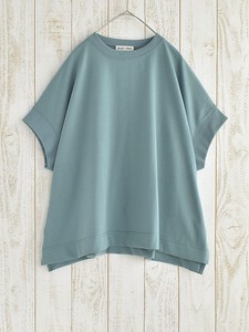 T-shirt Plainstitch Pullover French Sleeve Wide