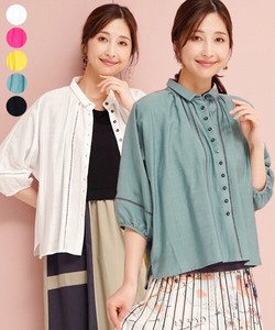 Button Shirt/Blouse Shirtwaist Switching Short Length 【2024NEW】