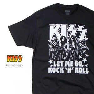 キッス【KISS】LET ME GO ROCK 'N' ROLL TEE Tシャツ 半袖 ロックT バンドT メンズ レディース