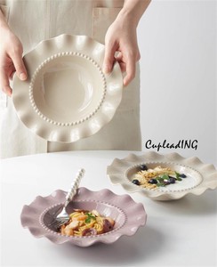 ◆◆大人気◆◆INSスタイル 北欧風 麦わら帽子皿 エナメル デザート皿