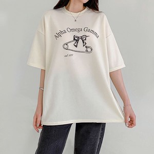 【トップス】プリンティング　ルーズフィット　半袖　トップス　Tシャツ　Printing T-shirt