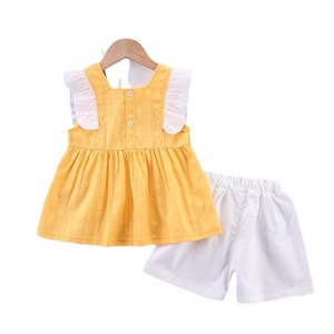 Kids' Suit Gathered Summer Spring One-piece Dress