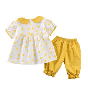 Kids' Suit Gathered Summer Spring One-piece Dress