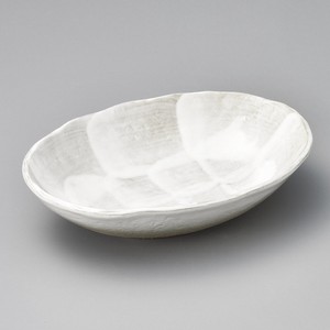 乳白志野5.6だ円鉢　美濃焼　日本製 陶器