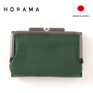 Bifold Wallet Gamaguchi Slim SARAI Genuine Leather Ladies' Men's Made in Japan