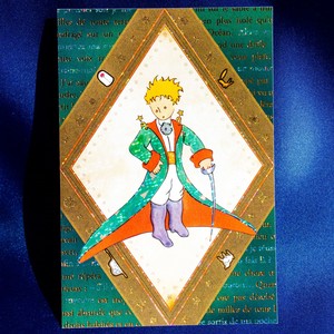 【新商品】 星の王子さま 箔押し ポストカード「冒険」 日本製 【ROKKAKU】