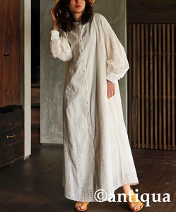 Antiqua Casual Dress Indian Cotton Long One-piece Dress Ladies' NEW