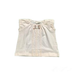 Babies Top Organic Flowers Cotton Made in Japan