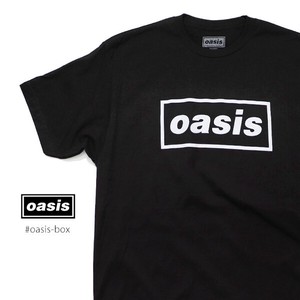 オアシス【OASIS】BOX LOGO TEE Tシャツ 半袖 ロックT バンドT ポップ ロックバンド メンズ レディース
