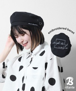 ロゴ刺繍ベレー帽　2024新作　春夏ss BRILLANTE東京　（32208）