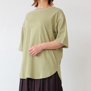 T-shirt Tunic T-Shirt Stitch Short-Sleeve 2024 Spring/Summer