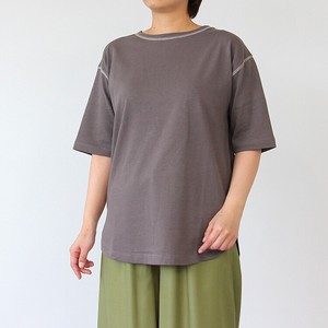 T-shirt Tunic T-Shirt Stitch Short-Sleeve 2024 Spring/Summer